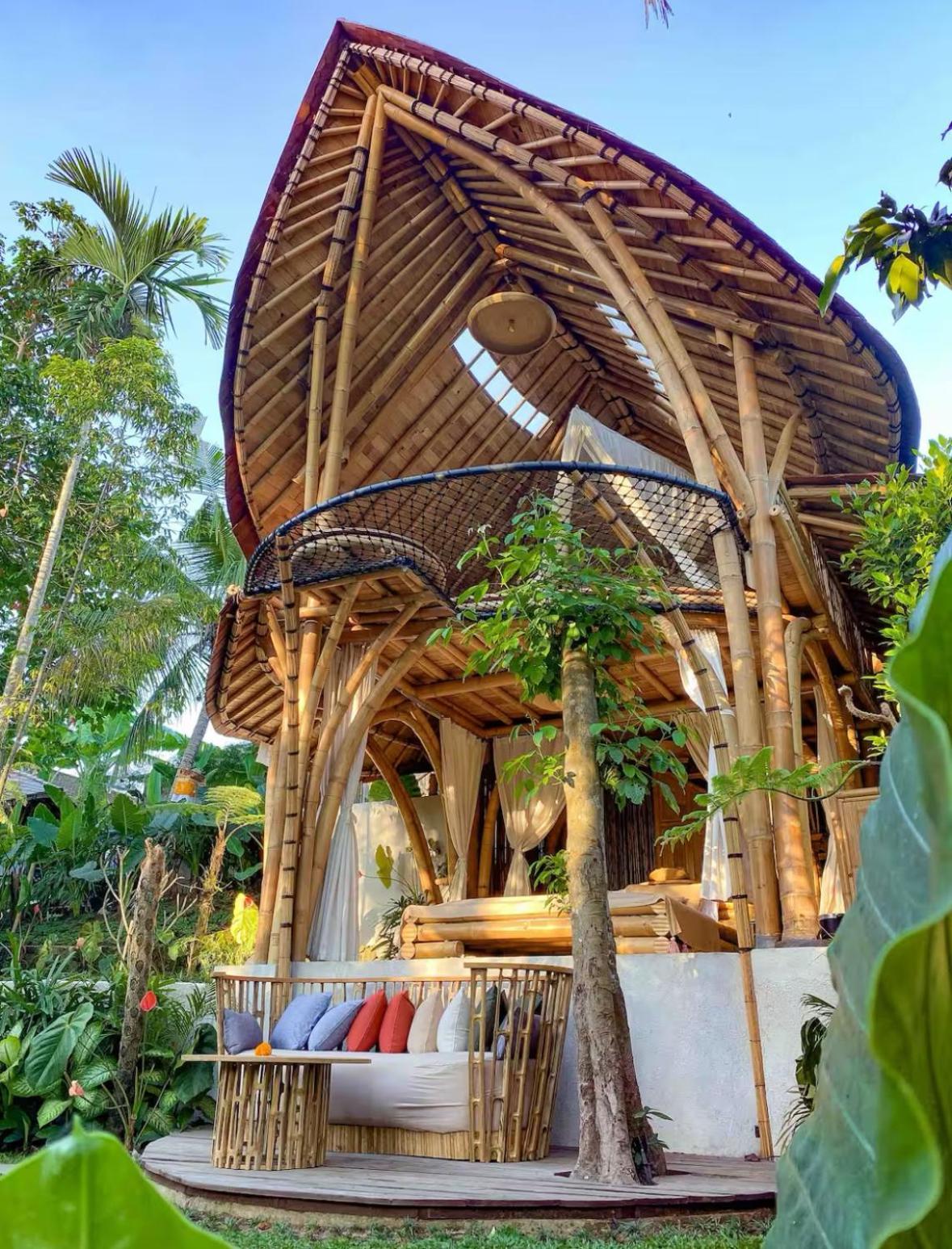 Wahem Eco Bamboo - Magical Bamboo House Ubud Bali别墅 外观 照片