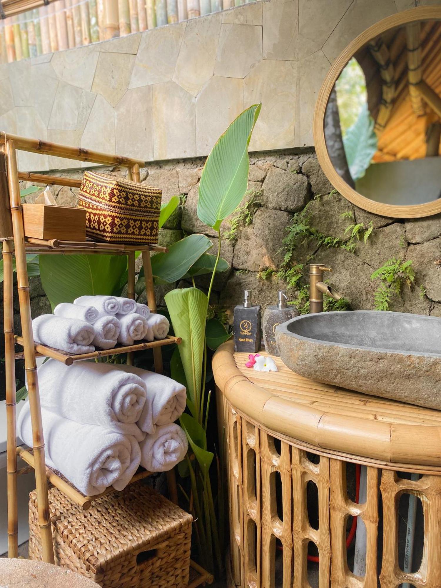 Wahem Eco Bamboo - Magical Bamboo House Ubud Bali别墅 外观 照片