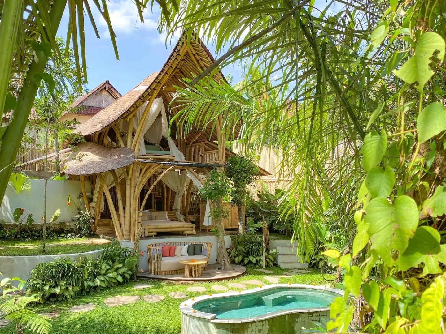 Wahem Eco Bamboo - Magical Bamboo House Ubud Bali别墅 外观 照片