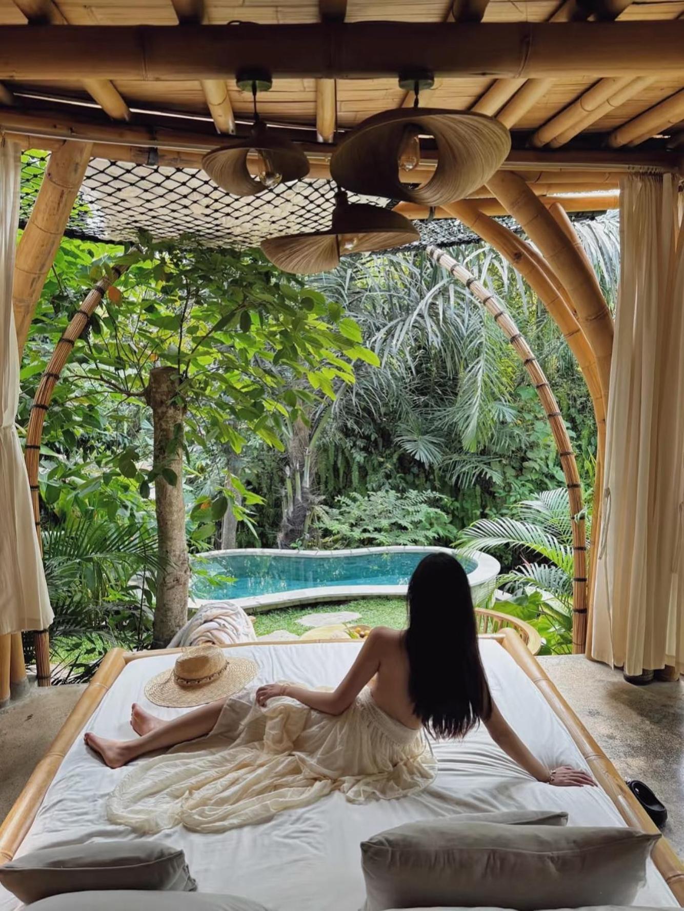 Wahem Eco Bamboo - Magical Bamboo House Ubud Bali别墅 外观 照片